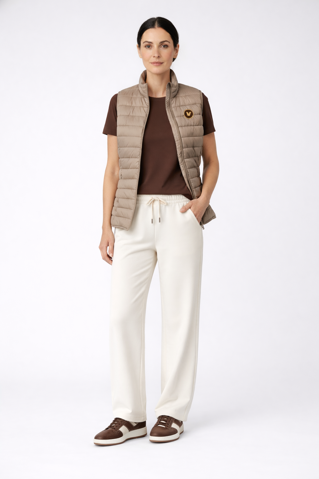 Pantalón Jogger French Terry Relaxed Fit Sostenible Mujer - Very