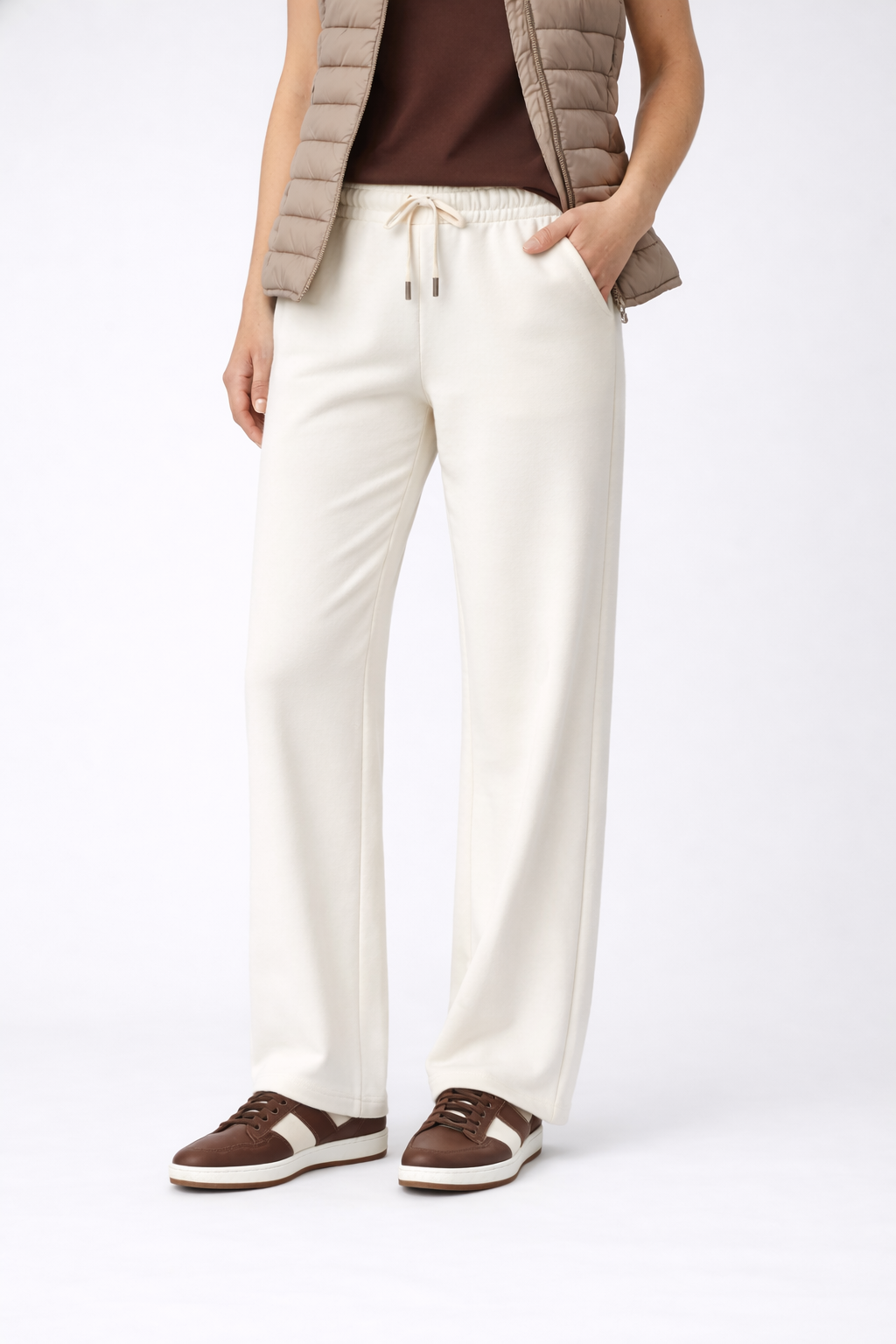 Pantalón Jogger French Terry Relaxed Fit Sostenible Mujer - Very