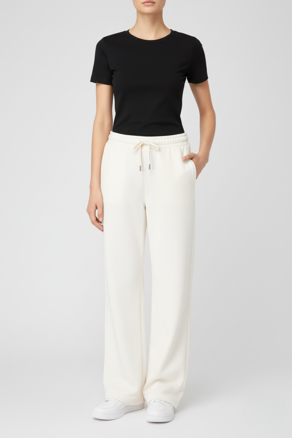 Pantalón Jogger French Terry Relaxed Fit Sostenible Mujer - Very