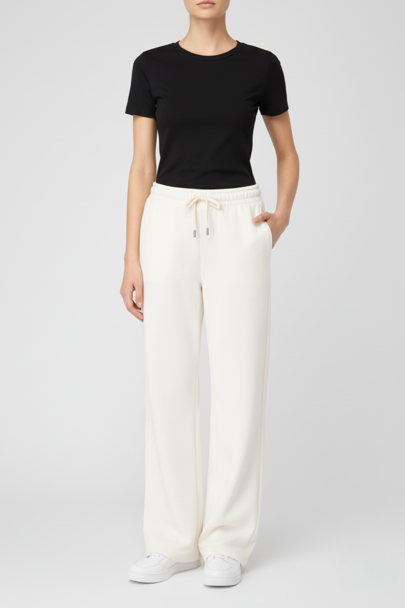 Pantalón Jogger French Terry Relaxed Fit Sostenible Mujer - Very