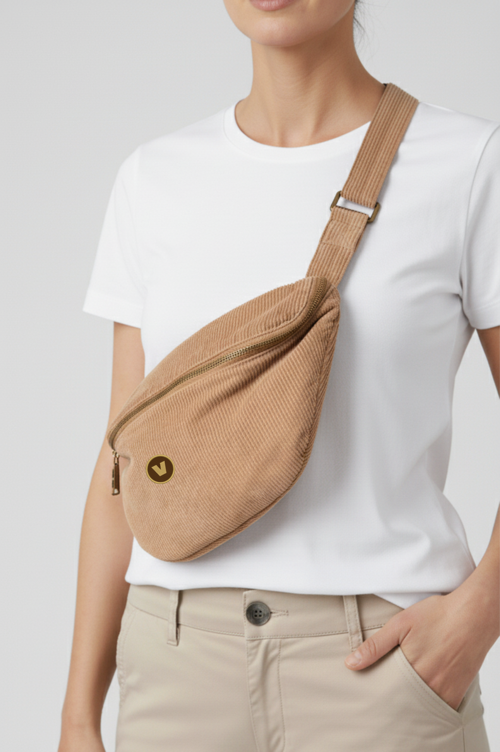 Riñonera de Pana Ecorresponsable Efecto Lavado - Very