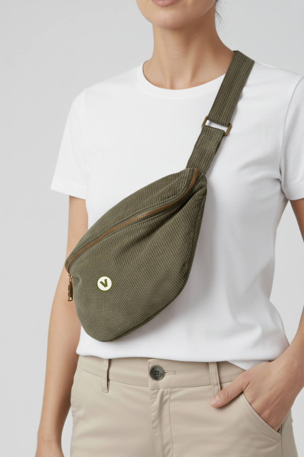 Riñonera de Pana Ecorresponsable Efecto Lavado - Very