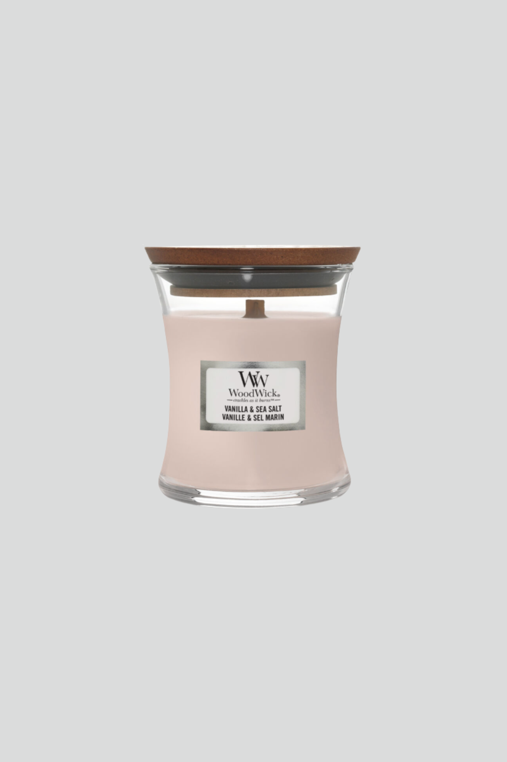 Vela WoodWick Mini Vainilla & Sea Salt
