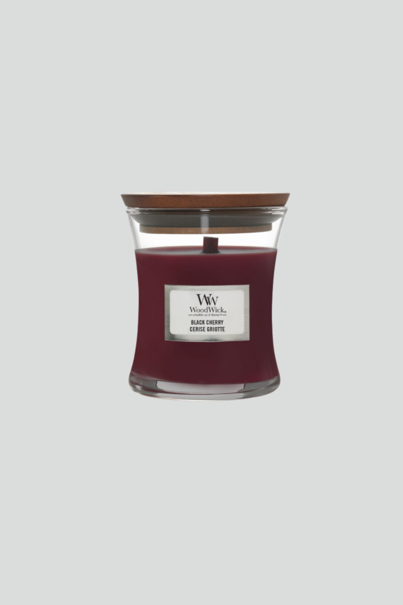Vela WoodWick Mini Black Cherry (272gr)